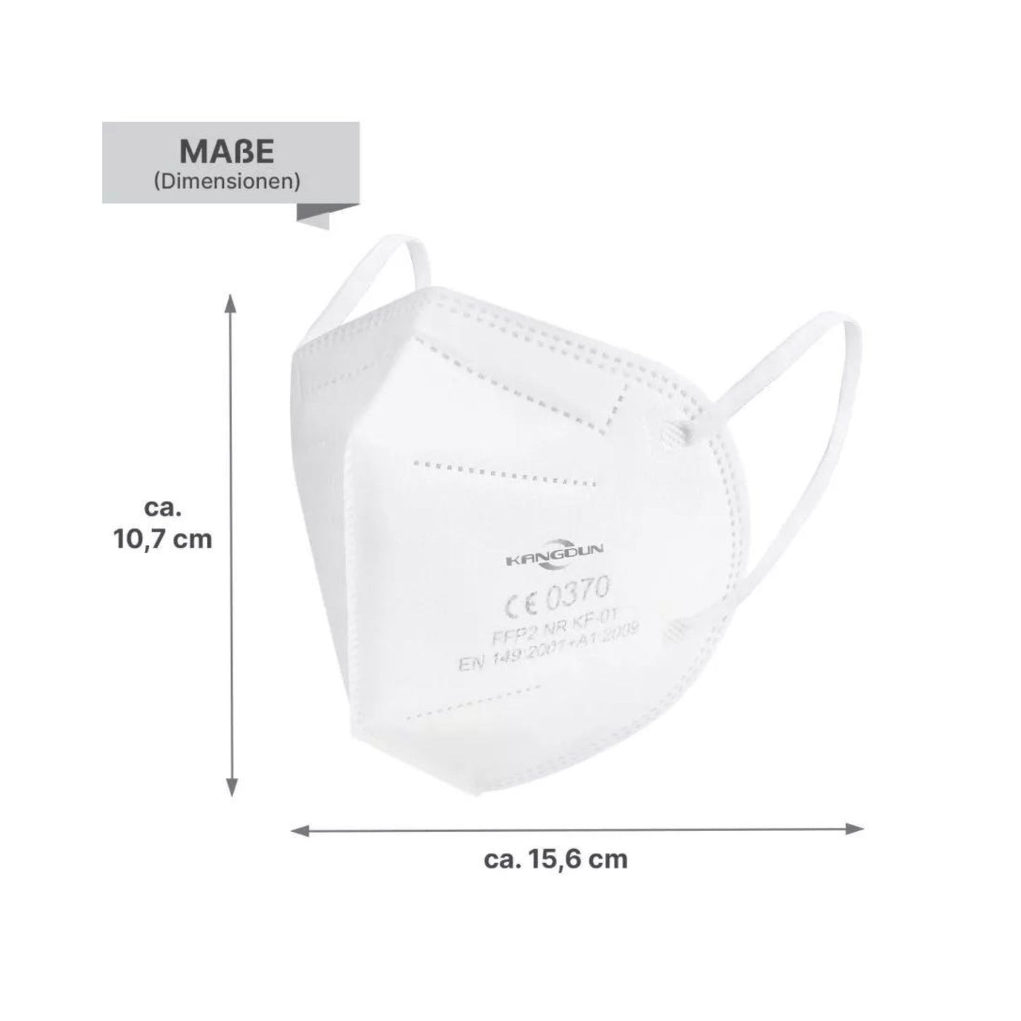 KANGDUN FFP2 Maske ohne Ventil